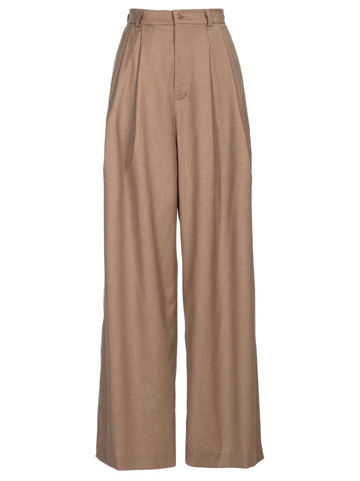 Natasha Zinko High-waisted Wide-leg Wool Trousers