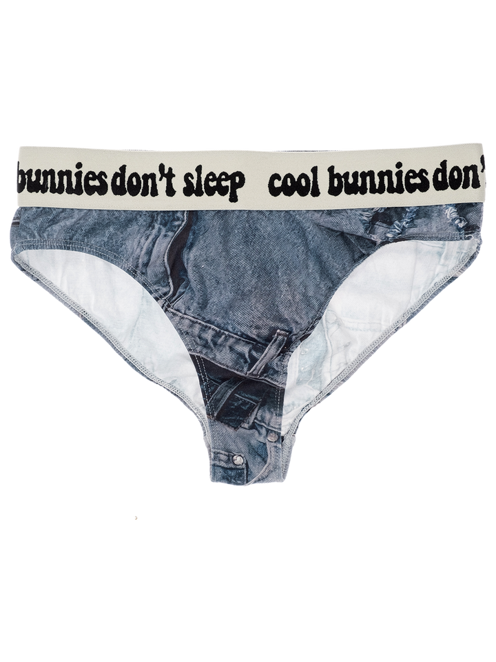 Natasha Zinko Jeans Crop Top & Panties Set