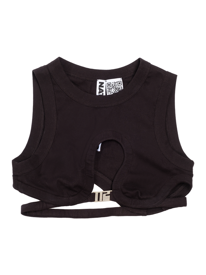 natasha zinko Jersey Cut Out Top