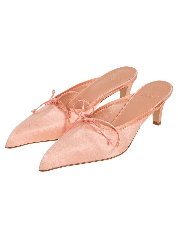 Natasha Zinko KITTEN HEEL MULE WITH BOW