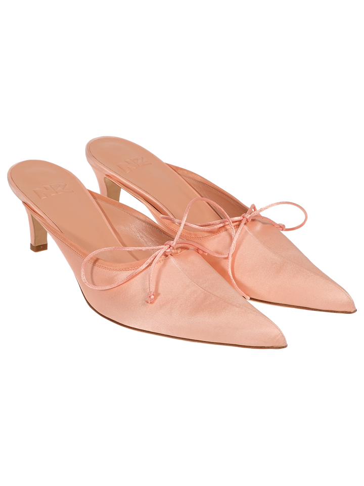 Natasha Zinko KITTEN HEEL MULE WITH BOW