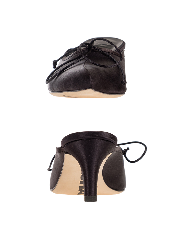 Natasha Zinko KITTEN HEEL MULE WITH BOW