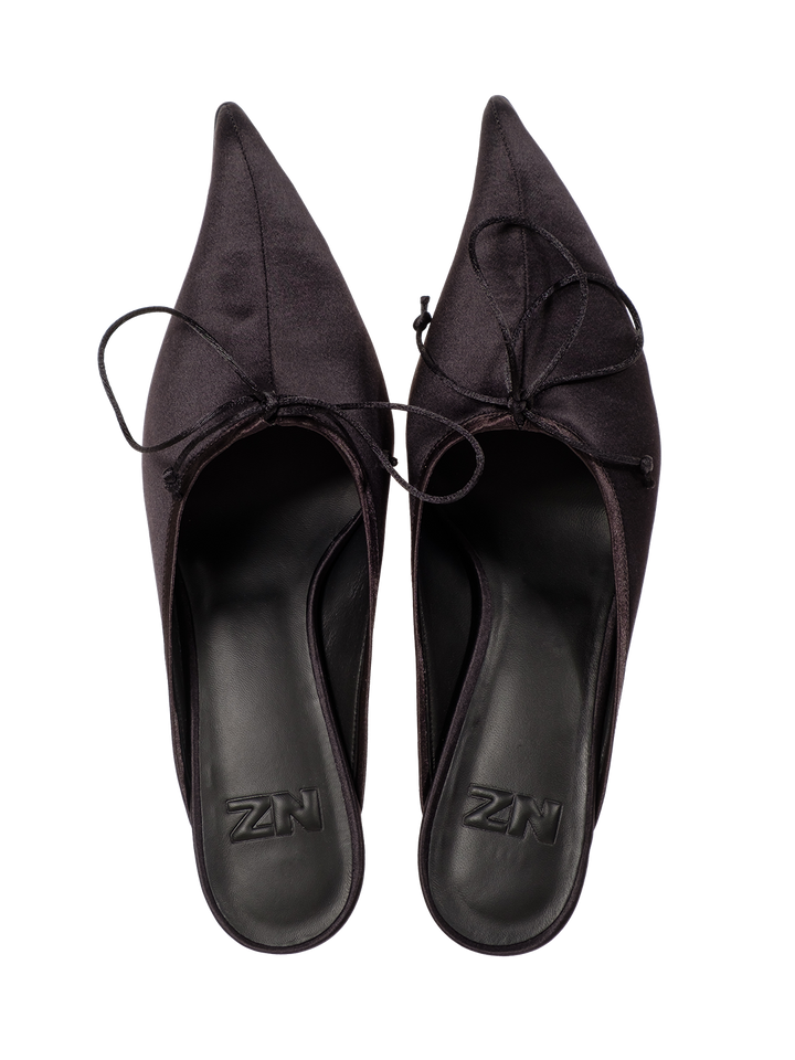 natasha zinko KITTEN HEEL MULE WITH BOW