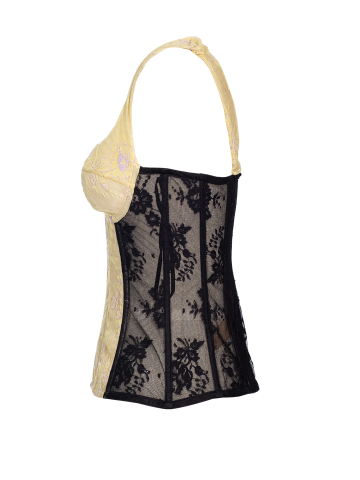 Natasha Zinko Lace Panelled Corset Top