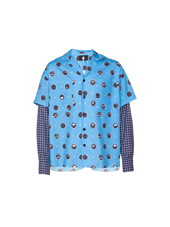 natasha zinko Layered Contrast-print Shirt