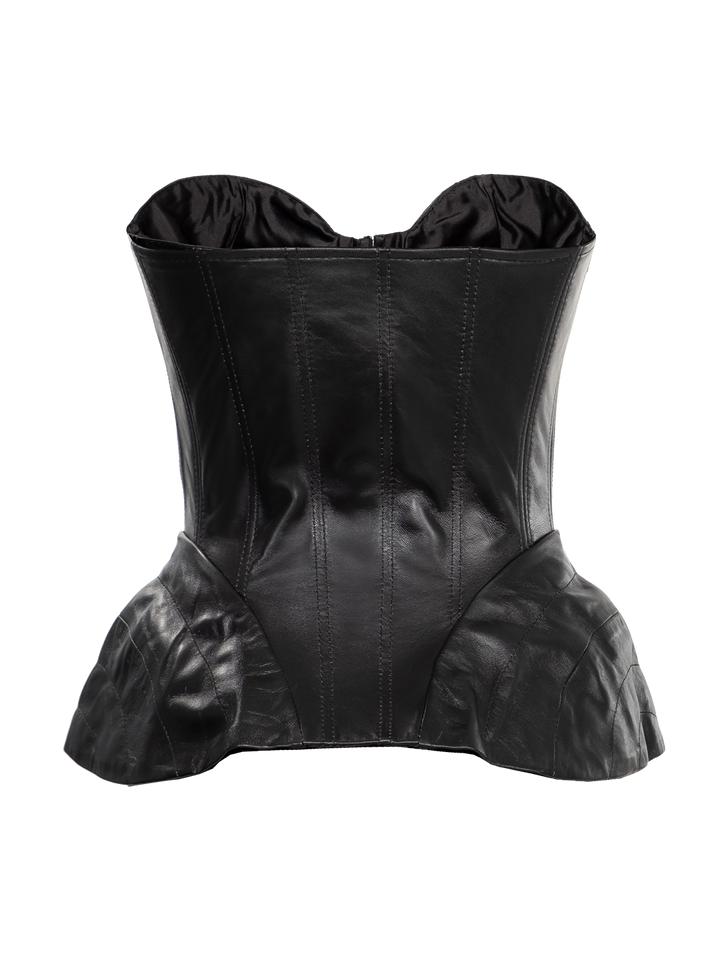 Natasha Zinko Leather Corset Top