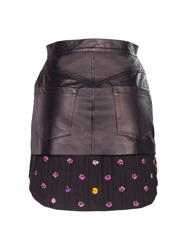 Natasha Zinko Leather Mini Skirt