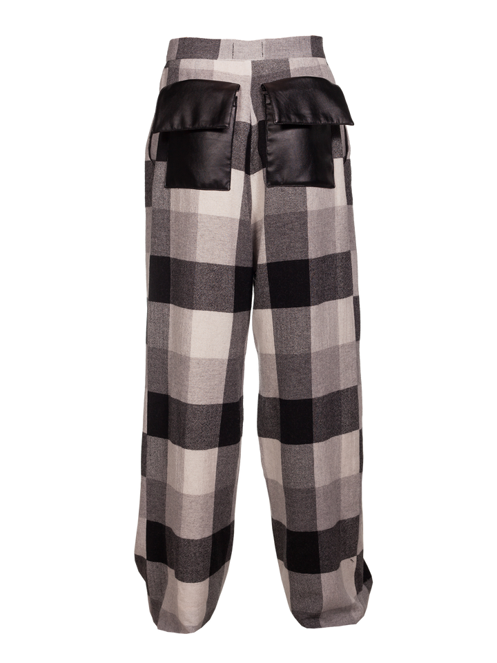 Natasha Zinko Leather Pockets Trousers