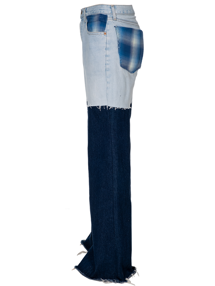 Natasha Zinko Light-wash Patched Jeans