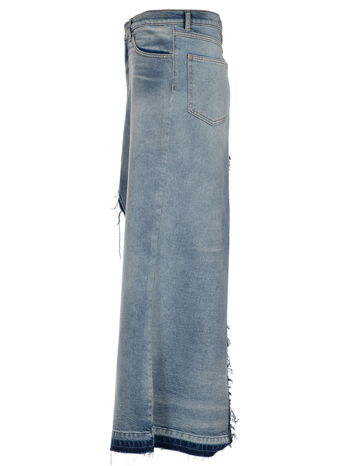 Natasha Zinko Long Denim Skirt