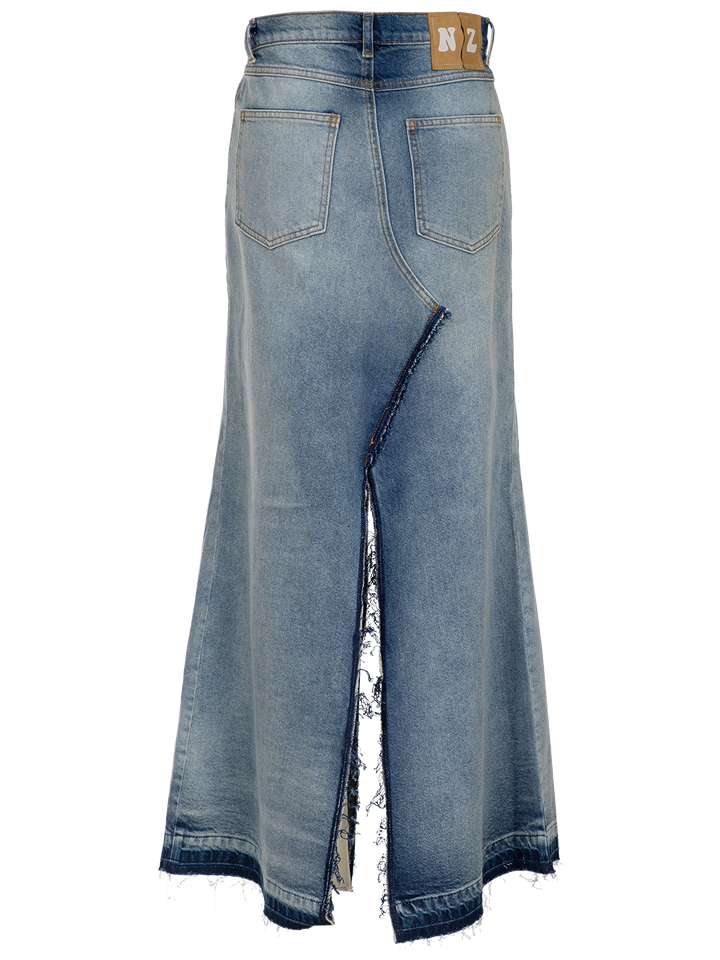 Natasha Zinko Long Denim Skirt