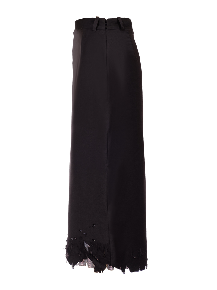 Natasha Zinko Long Destroyed Office Skirt
