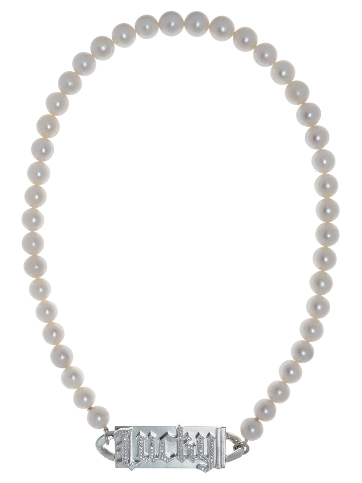 natasha zinko Lucky Pearl Necklace