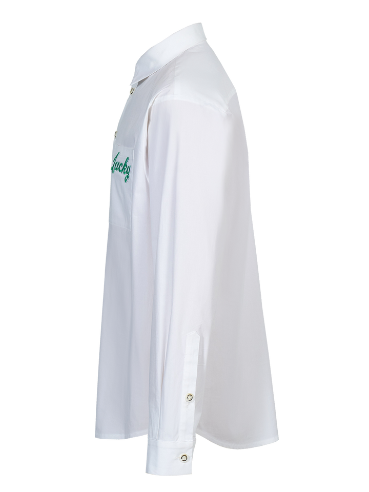 Natasha Zinko Lucky-print Button-up Shirt