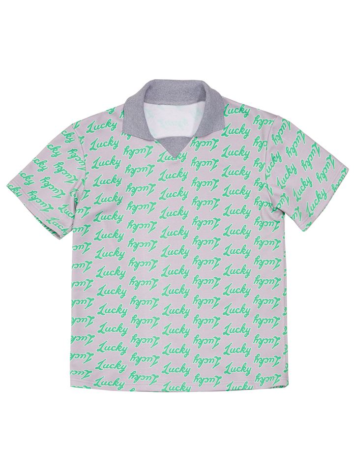 Natasha Zinko Lucky Print T-Shirt With Collar