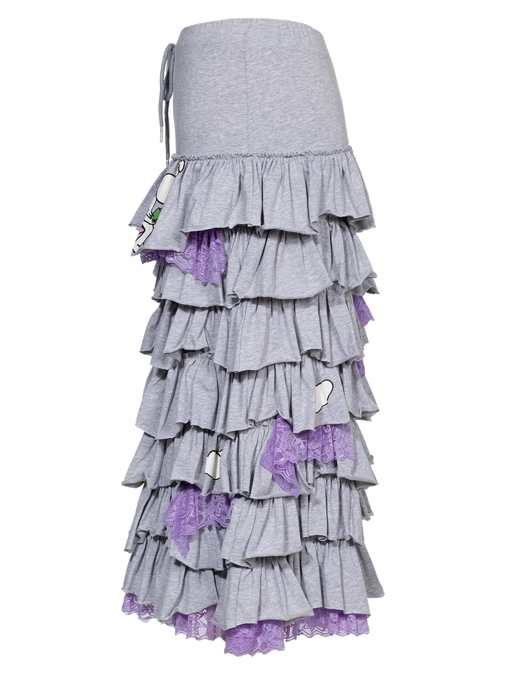 Natasha Zinko Midi Frilled Skirt