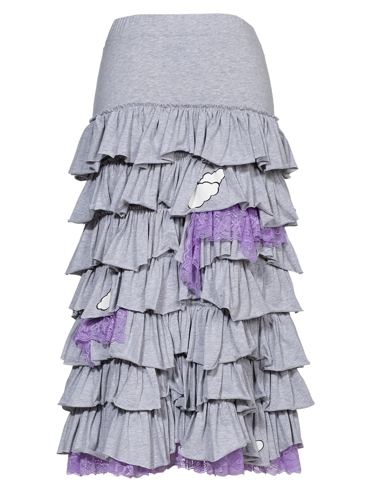 Natasha Zinko Midi Frilled Skirt