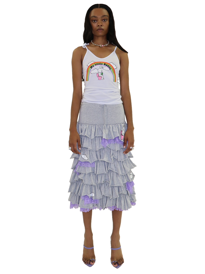 Natasha Zinko Midi Frilled Skirt