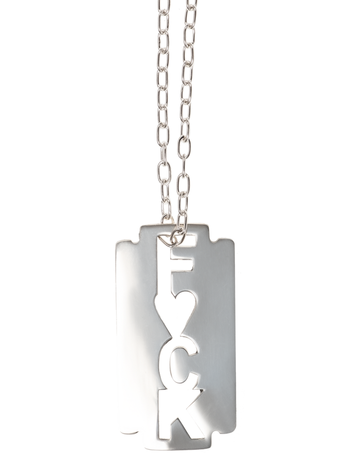 Natasha Zinko Mini Blade F*ck Necklace