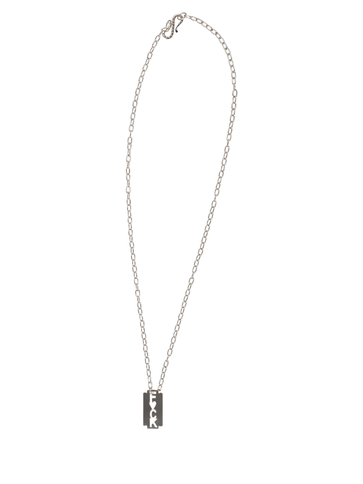Natasha Zinko Mini Blade F*ck Necklace