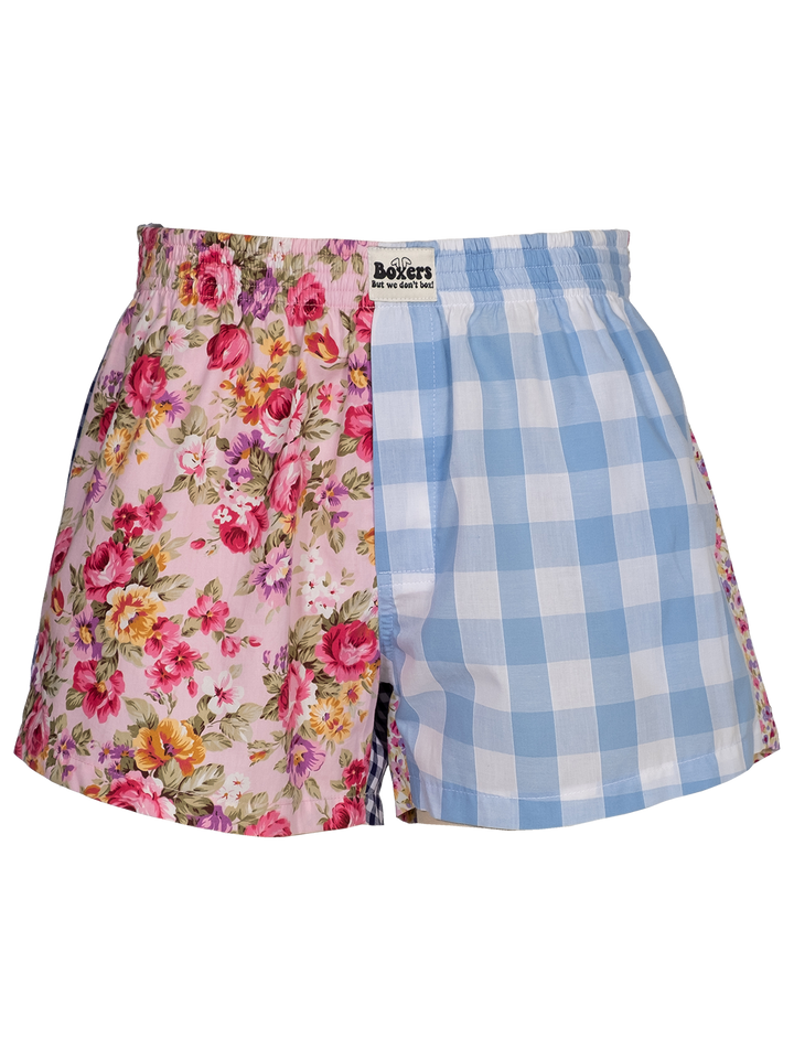 natasha zinko Mixed-print Boxer Shorts
