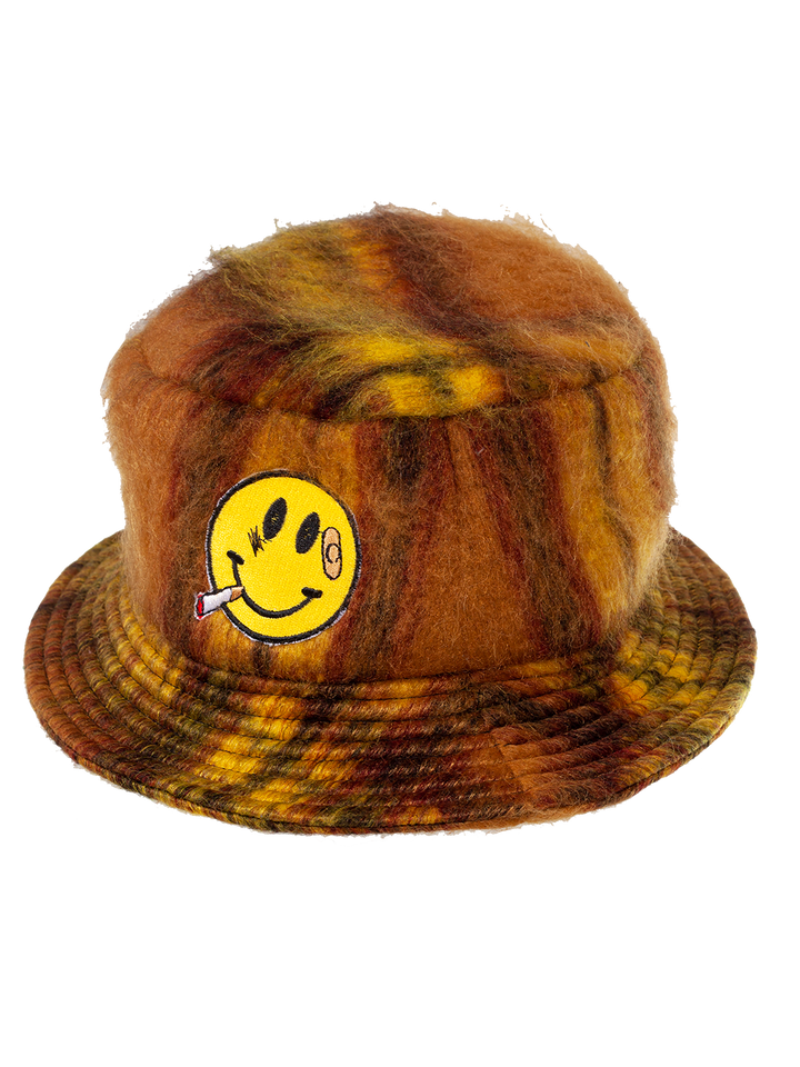 Natasha Zinko Mohair Smiley Bucket Hat