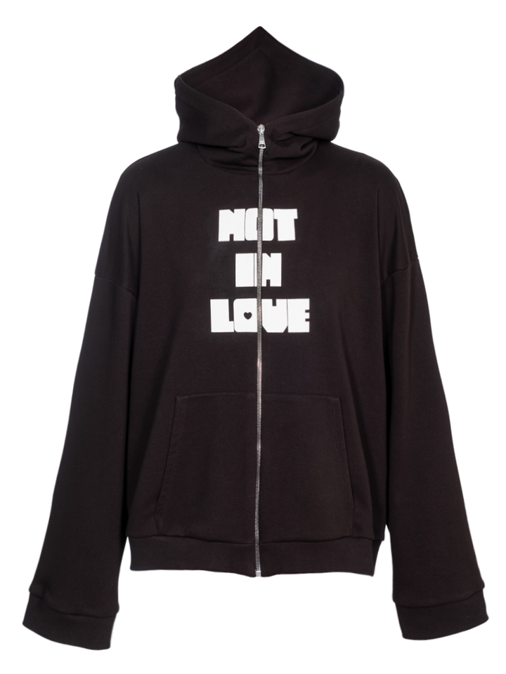 Natasha Zinko Not In Love Heart Hoodie