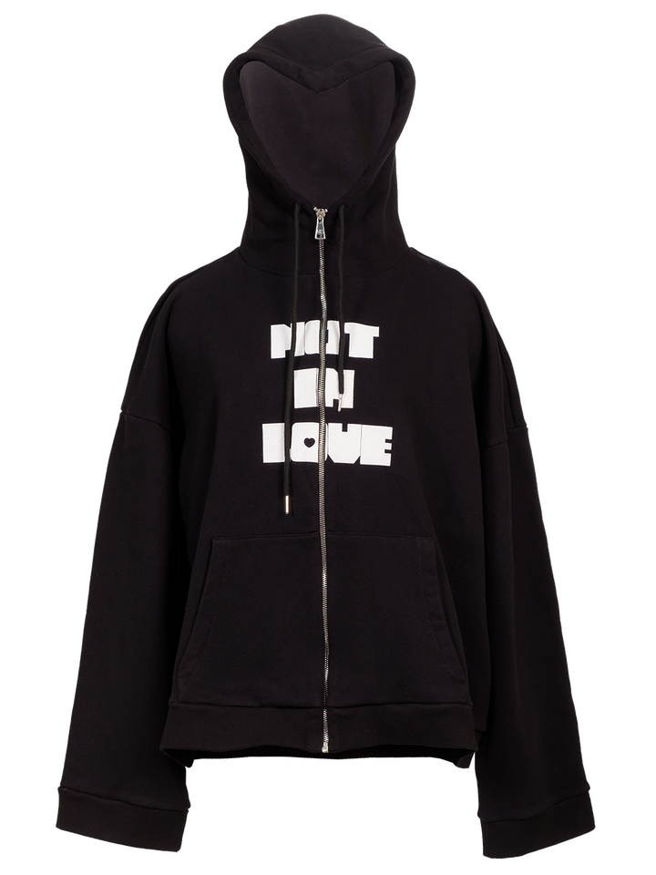 natasha zinko Not in Love Heart Hoodie