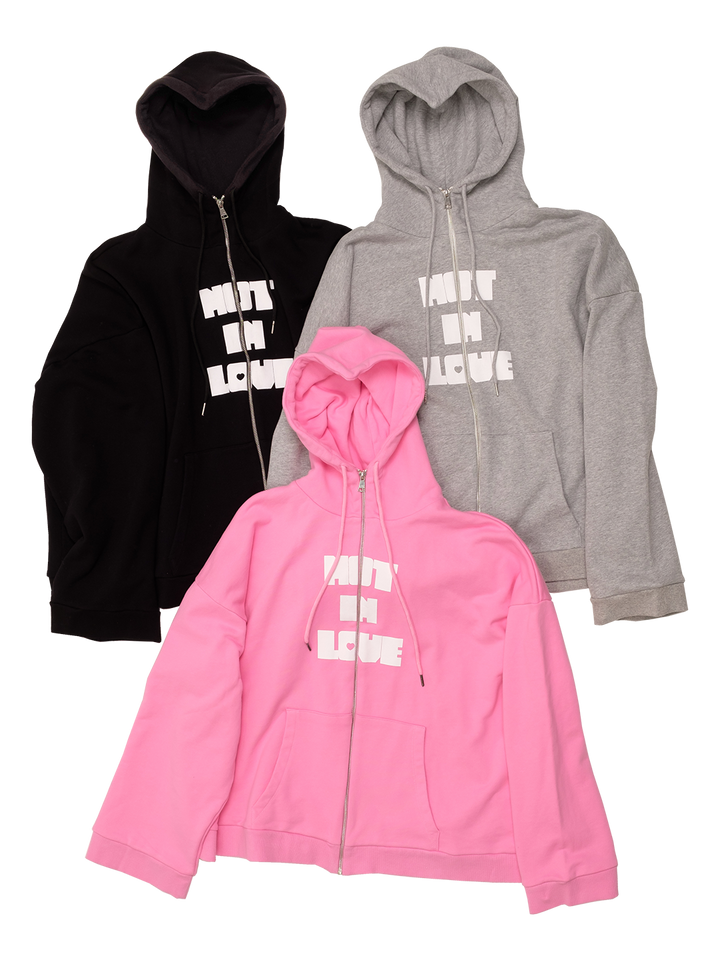 Natasha Zinko Not In Love Heart Hoodie