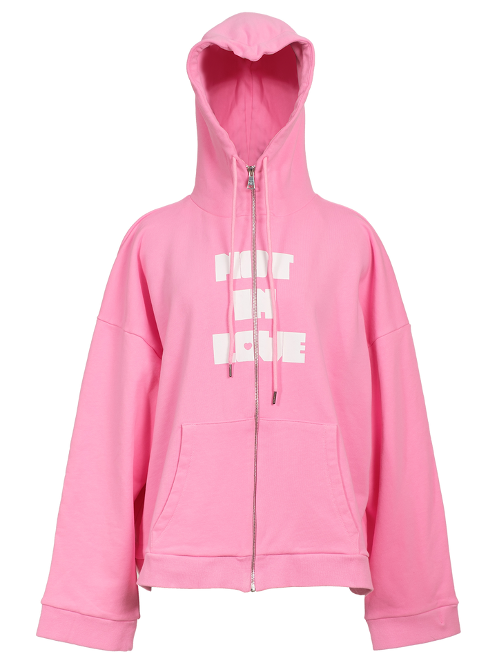 natasha zinko Not in Love Heart Hoodie