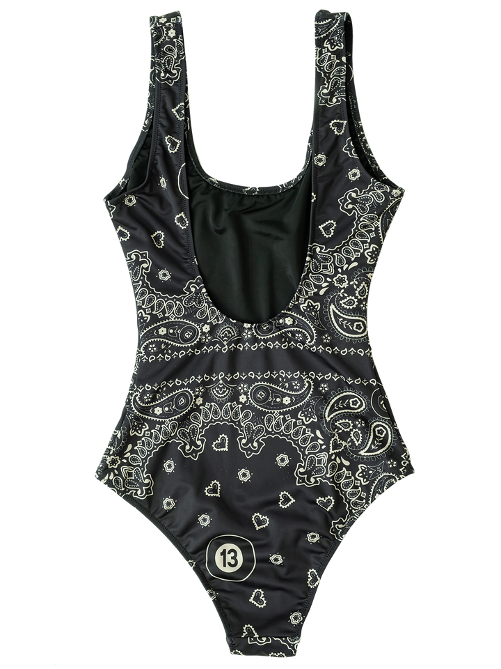 Natasha Zinko One Piece Bandana-print Swimsuit