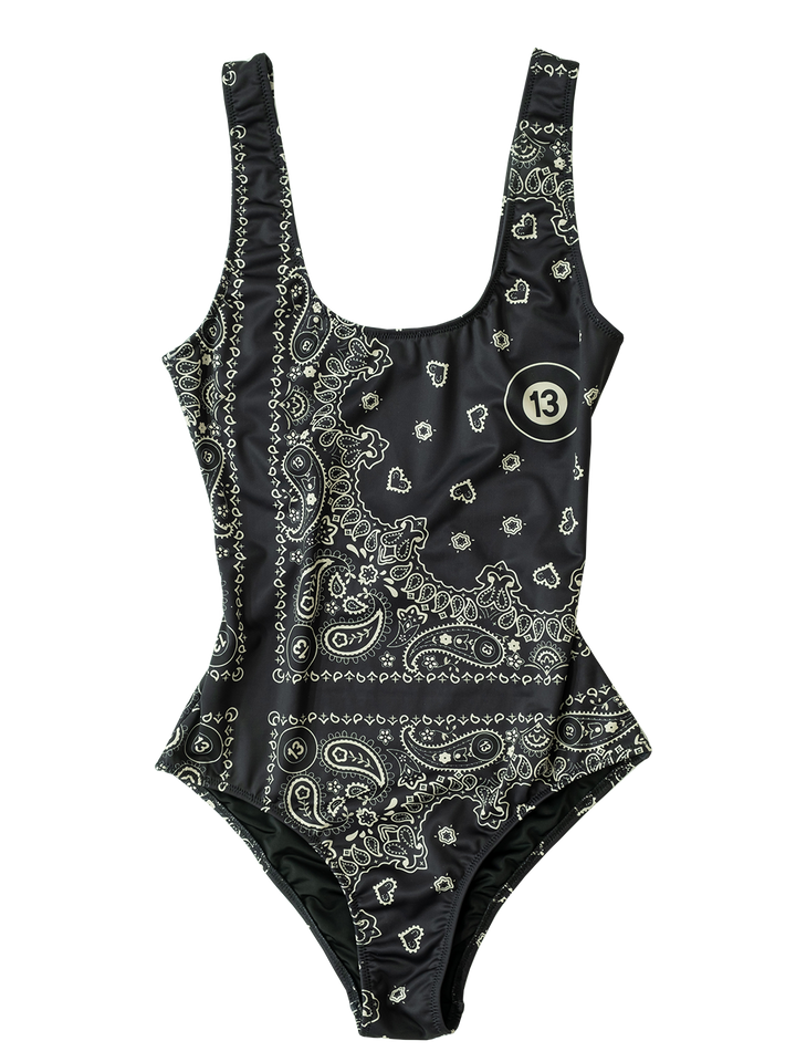 Natasha Zinko One Piece Bandana-print Swimsuit