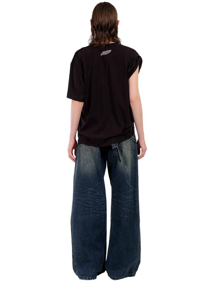 Natasha Zinko ONE SLEEVE SEXY T-SHIRT PLASTIC