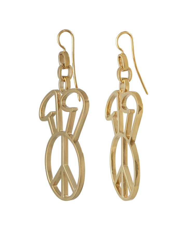 Natasha Zinko Peace Bunny Earrings