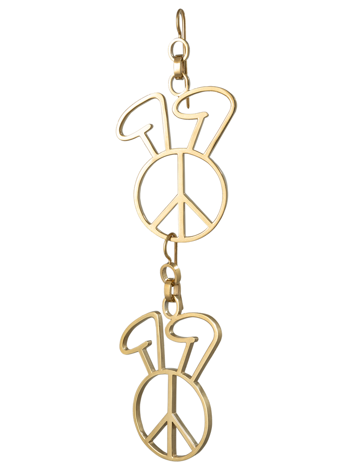 Natasha Zinko Peace Bunny Earrings