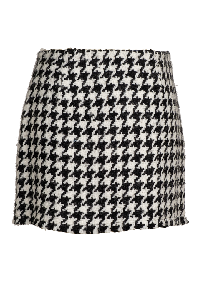 Natasha Zinko Pied-De-Poule Mini Wrap Skirt