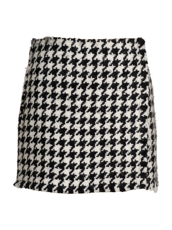 Natasha Zinko Pied-De-Poule Mini Wrap Skirt