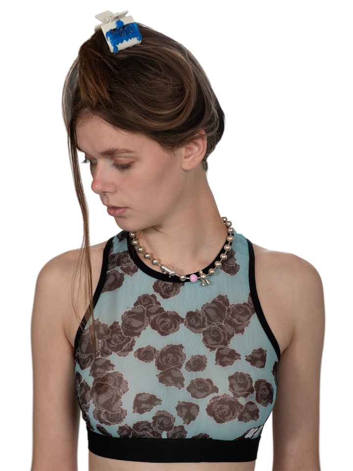 Natasha Zinko Pink Ball Chain Necklace