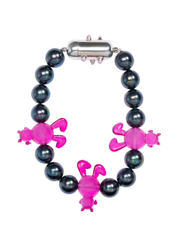 Natasha Zinko Pink Bunnies Bracelet