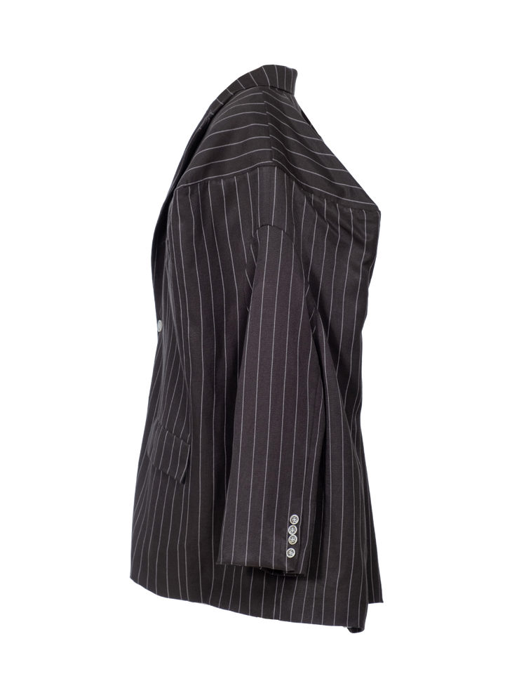 Natasha Zinko Pinstripe Box Blazer