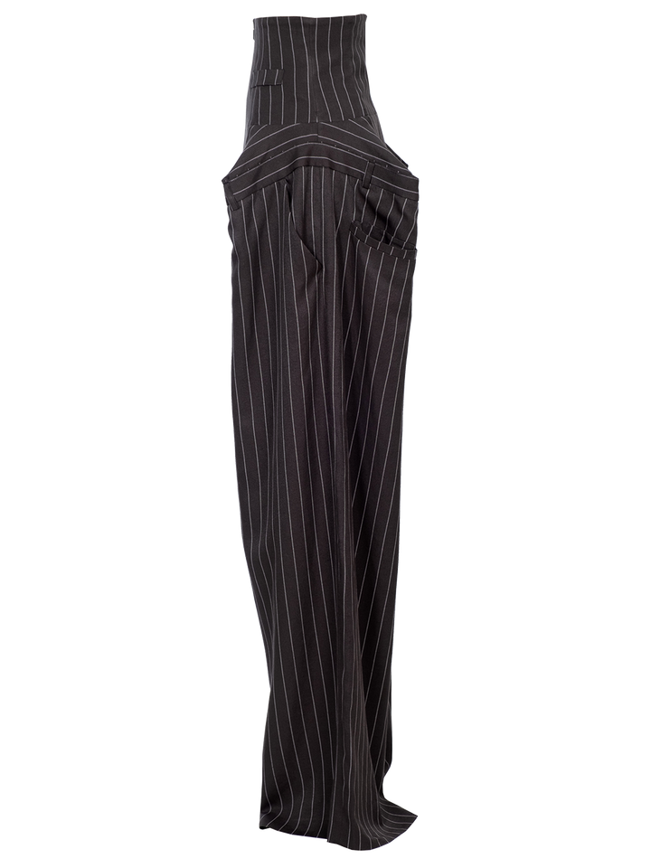 Natasha Zinko Pinstripe Box Trousers With Corset