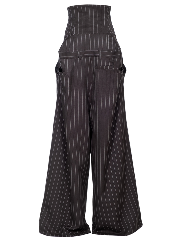 Natasha Zinko Pinstripe Box Trousers With Corset