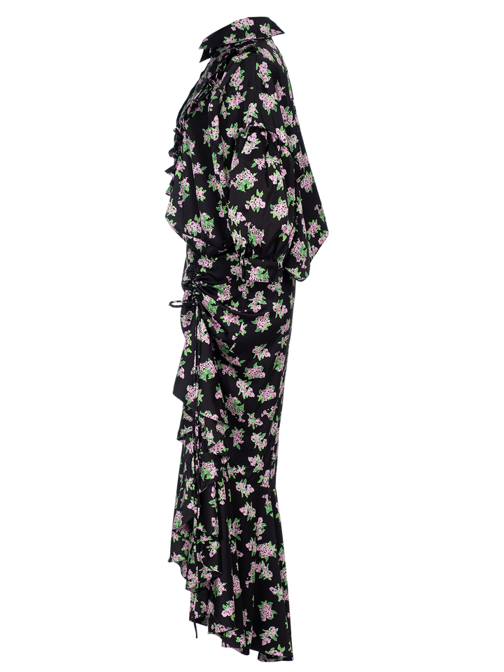 Natasha Zinko Pixel Flowers-print Box Dress