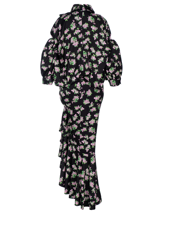 Natasha Zinko Pixel Flowers-print Box Dress