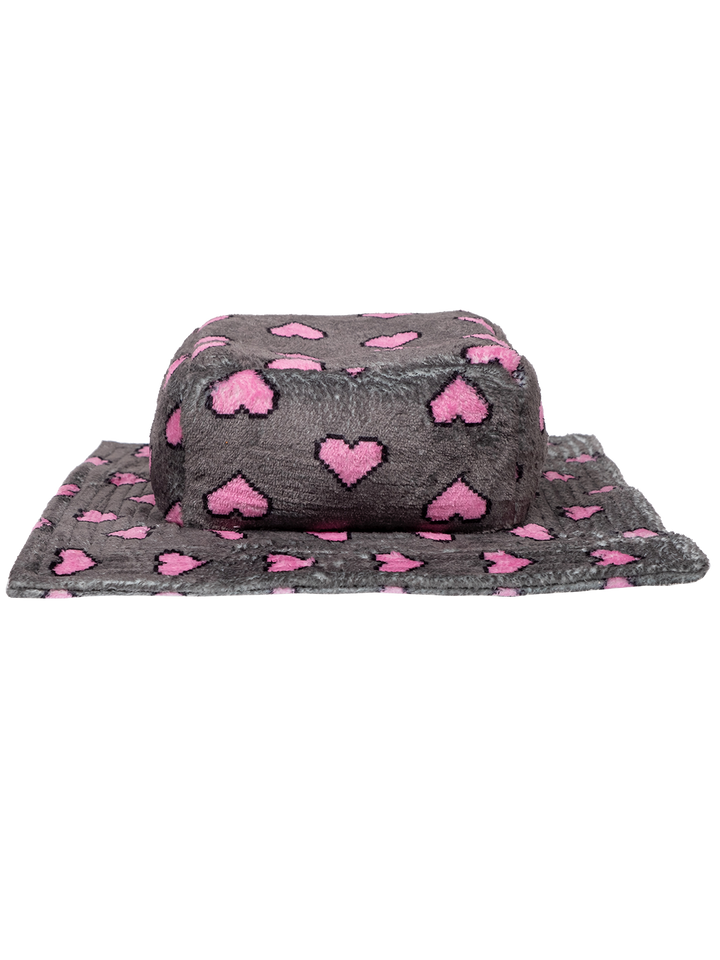Natasha Zinko Pixel Heart Box Bucket Hat
