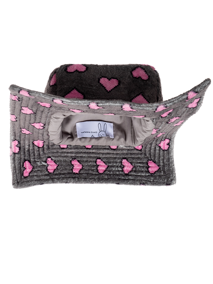 Natasha Zinko Pixel Heart Box Bucket Hat