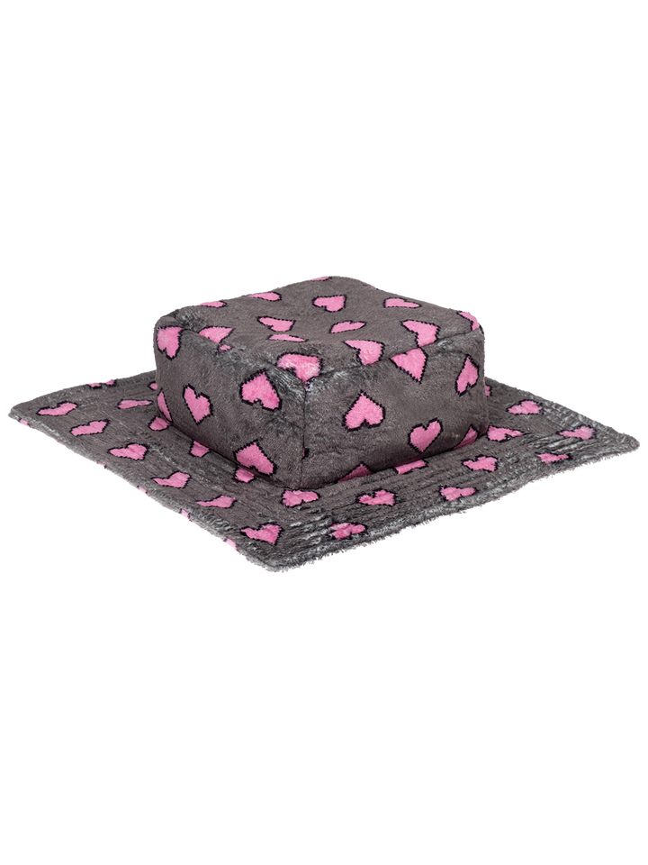 natasha zinko Pixel Heart Box Bucket Hat