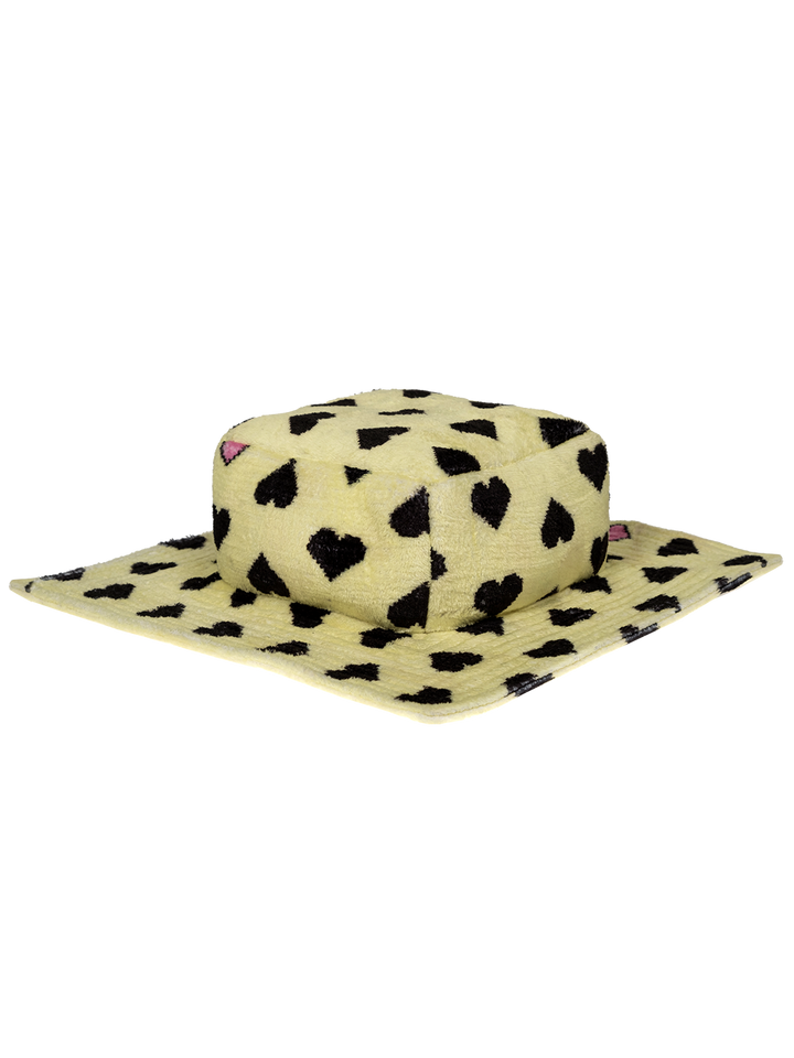 natasha zinko Pixel Heart Box Bucket Hat