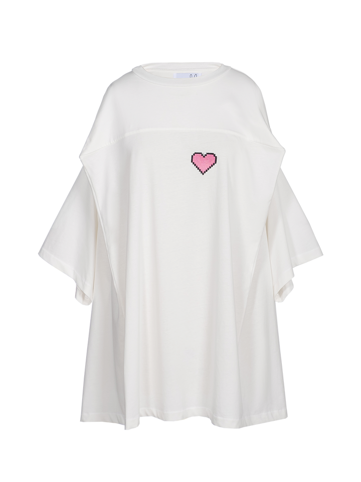 natasha zinko Pixel Heart Box T-shirt