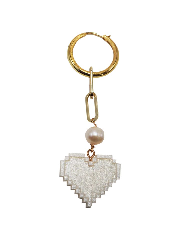 Natasha Zinko Pixel Heart Earring
